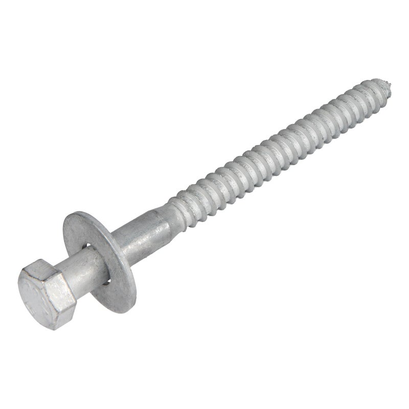 طقم براغي متخلفة 3/8 × 4-1/2 (50 حزمة)، 50 براغي و50 حلقة، مجلفنة بالغمس الساخن، تلبي الدرجة الصناعية/التجارية ASME B18.2.1 من شركة Makers Bolt - Image 1